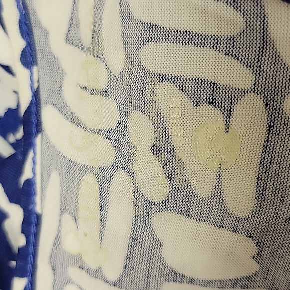 Lilly Pulitzer XS Kerri Blue and White Patterned Maxi Dress 100% Pima Cotton - Picture 8 of 8